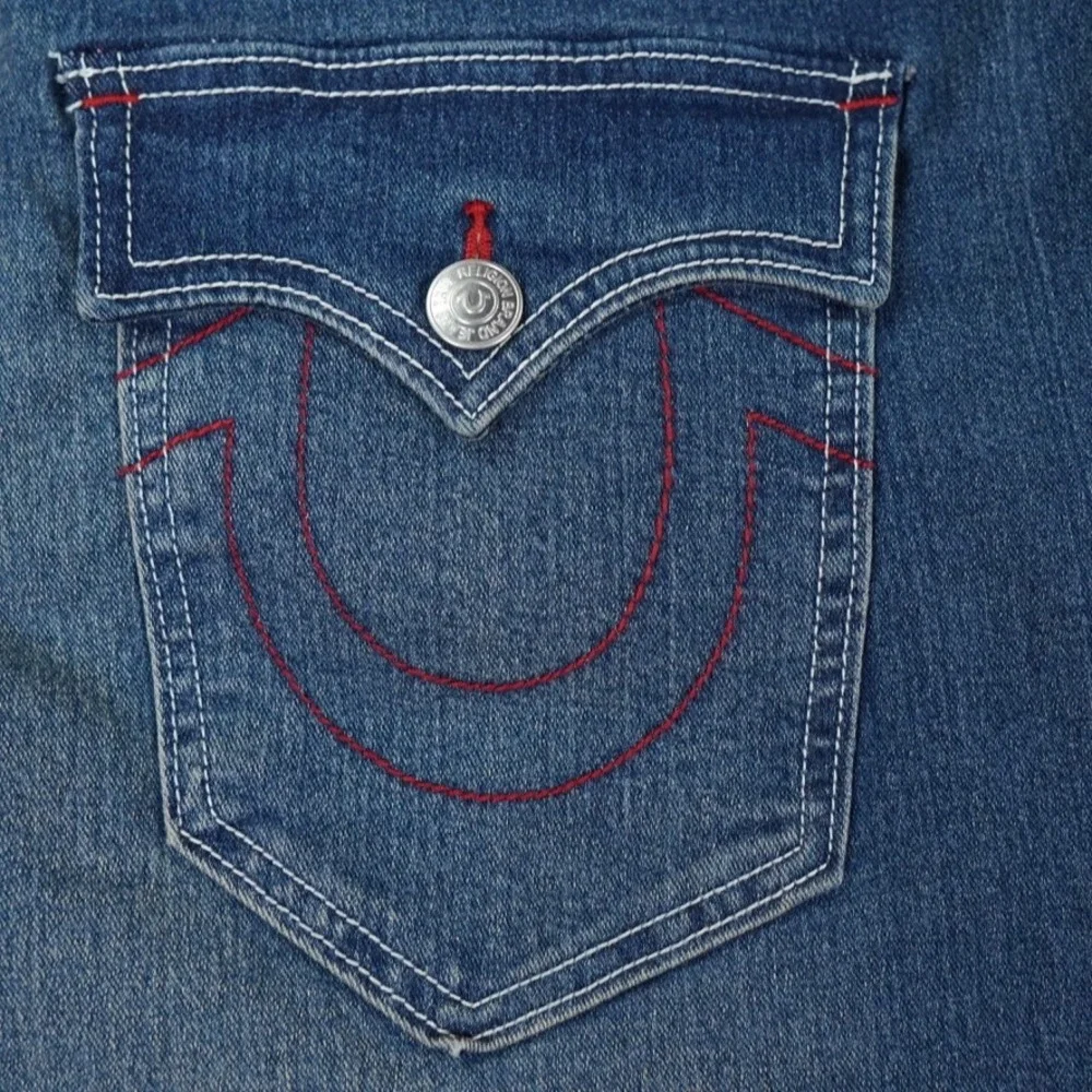 True Religion Billy Relaxed Bootcut Jean Men 36x34 Bootcut Spellout Streetwear
